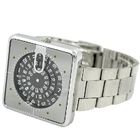 New PAIDU Digital Square Quartz Analog Wrist Watch Stainless Steel