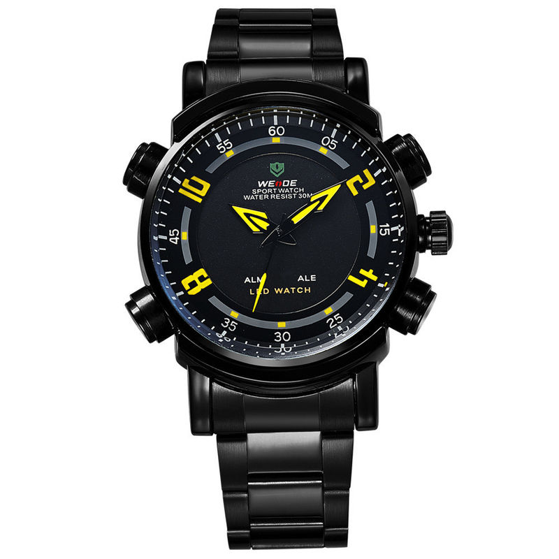 WH-1101B2 Analog-digital LED Display Men's Sports Quartz Wrist Army Watch
