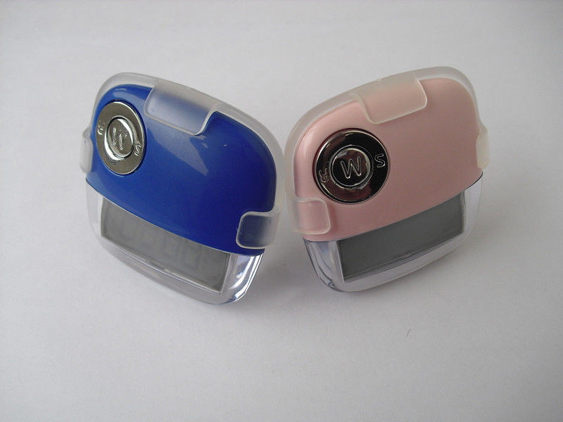 DC1.5V Pink Belt Clip ABS material Calorie Count Pedometer