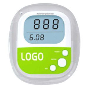 7 days memory 3D Sensor Pedometer digital step count with double line LCD B2