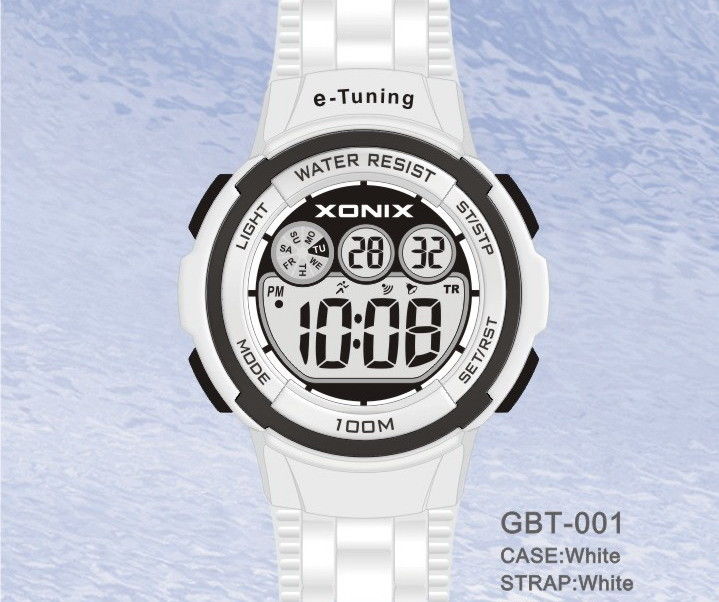 Waterproof Round Sporty Self Calibrating Digital Wrist Watches For Women