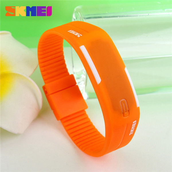 Unisex Comfortable Led Digital Sport Watch Silicone Strap With Japan Battery