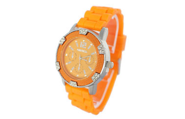 Wheel Shape Silicone Wristband Watch 3 ATM Shockproof Girls Watches