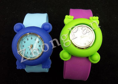 Eco friendly promo products custom colorful sport slap Ion silicone wristband watches waterproof for kids and adults