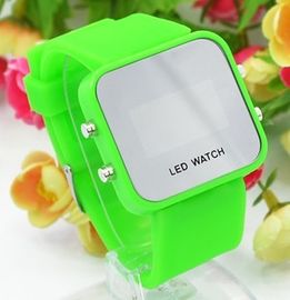 Fashion Silicone Wristband Watch Digital Led Mirror Surface Candy Watches