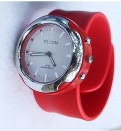 Red / Yellow Silicone Wristband Watch For Kids , Digital Led Mirror OEM