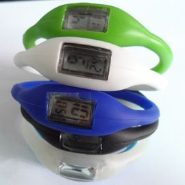 Healthy Silicone Wristband Watch , Waterproof Womens Fashion Sport Wrist Watch