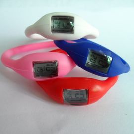 Pms Colors Silicone Wristband Watch Rubber Jelly Ion Anion Wristwatch With Silk-Screen Printed