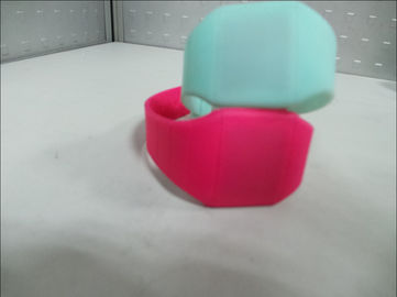 OEM / ODM Silicone Wristband Watch , Led Touch Watch With Pu Band