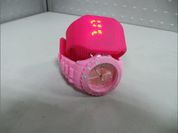Daily Waterproof Silicone Wristband Watch , Silicone Led Touch Screen Watch , OEM