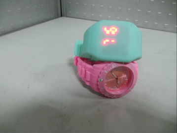 Daily Waterproof Silicone Wristband Watch , Silicone Led Touch Screen Watch , OEM