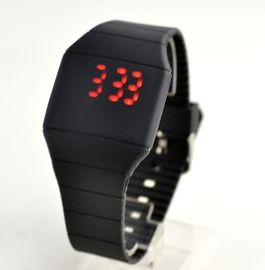 Touch Screen Watch Blinking Silicone Wristband Watch With Custom Logo