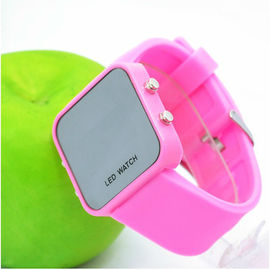 Digital LED Silicone Wristband Watch Sport Style With Mirror Surface