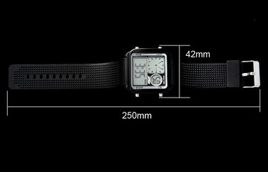 EL Backlight PU Band LCD Analogue Watch , Alarm Digital Wrist Watches