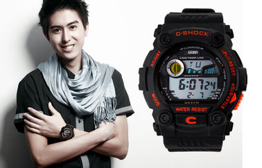 Shock Resistant Multifunction Watch PU Strap With Stop Watch