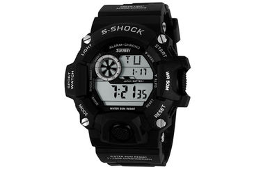 EL Backlight Daily Alarm Sport Watch 12 / 24 hour Mans Digital Watches