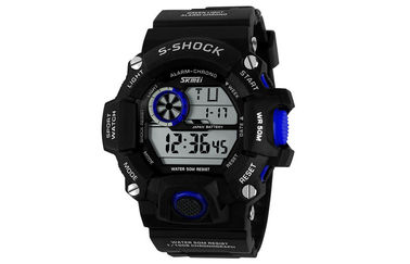 EL Backlight Daily Alarm Sport Watch 12 / 24 hour Mans Digital Watches