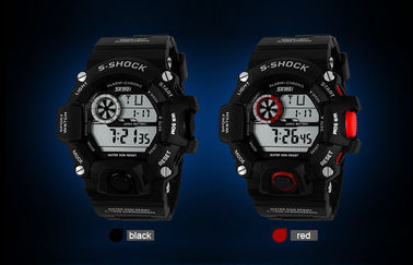 EL Backlight Daily Alarm Sport Watch 12 / 24 hour Mans Digital Watches