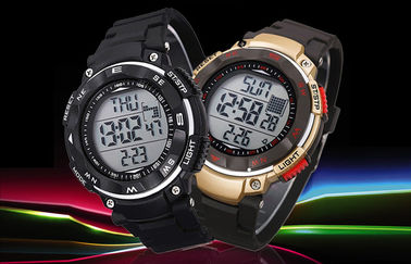 Promotional ABS Band Calendar Wrist Watch Water Resistant Round Digital Watches