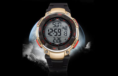 Promotional ABS Band Calendar Wrist Watch Water Resistant Round Digital Watches