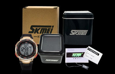 Promotional ABS Band Calendar Wrist Watch Water Resistant Round Digital Watches