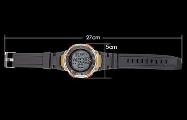 Promotional ABS Band Calendar Wrist Watch Water Resistant Round Digital Watches