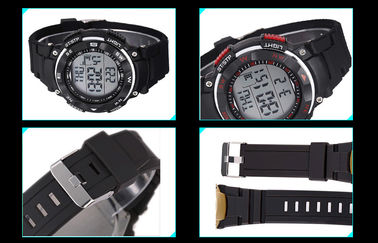 Promotional ABS Band Calendar Wrist Watch Water Resistant Round Digital Watches