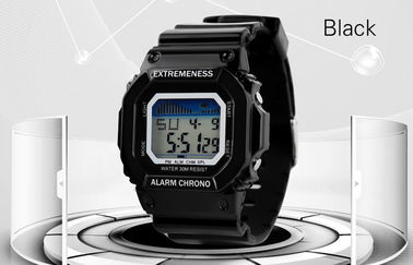 Elegant Ladies White Digital Watch ABS Case 12 / 24 hr Wrist Watches