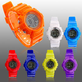 LCD Sport Multifunction Digital Watch Use PU Plastic Strap Waterproof