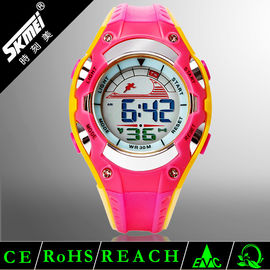 Kids Multifunction Digital Watch With Small Plastic Case , Easy Read