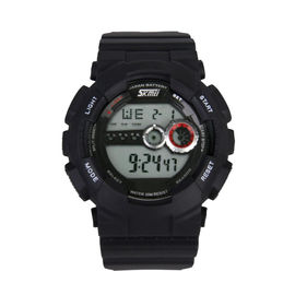 Black Sports Multifunction Digital Watch Alarm Stopwatch Function For Men