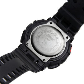 Black Sports Multifunction Digital Watch Alarm Stopwatch Function For Men