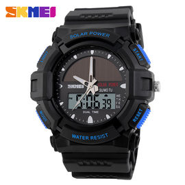 Solar Christmas Gifts Sports Digital Watches Waterproof with LCD movement