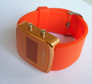Durable Colorful Silicone Wristband Watch / Silicone Bracelet Watches