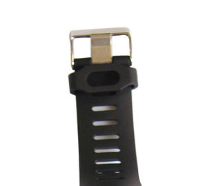 Men PU Buckle Digital Vibrating Alarm Watch Dual Time Electronic Watch