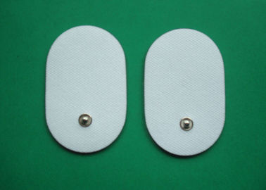 Black / White 50*80MM Oval Shape / Electrode Pad For Digital Therapy Machine, Non-woven Tens Unit Pads