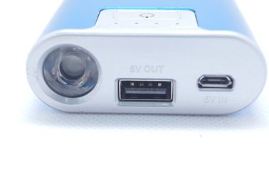 Digital Camera Metal USB Portable Power Bank 6600mAh With LED Torch
