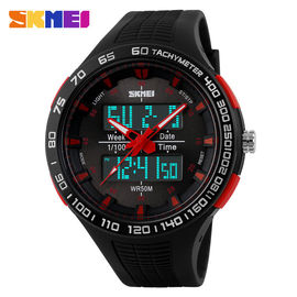 Student Analog Digital Watch , 52MM Case Men Outdoor Hour Watches