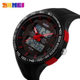 Student Analog Digital Watch , 52MM Case Men Outdoor Hour Watches