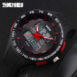 Student Analog Digital Watch , 52MM Case Men Outdoor Hour Watches