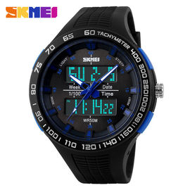 Original  PU Strap 50M Deep Waterproof  Analog Digital Watch For Fitness Sport Lover