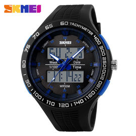 Original  PU Strap 50M Deep Waterproof  Analog Digital Watch For Fitness Sport Lover