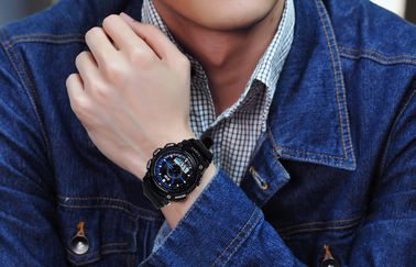 5 ATM Analog Digital Wrist Watch , ABS Case LCD Display Wrist Watches