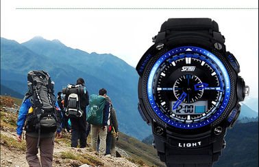 5 ATM Analog Digital Wrist Watch , ABS Case LCD Display Wrist Watches