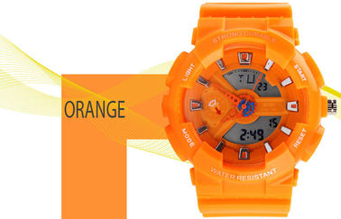 Women Dual Time Sports Watch EL Backlight With Japanese Battery