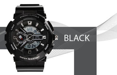 Women Dual Time Sports Watch EL Backlight With Japanese Battery