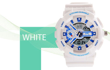Women Dual Time Sports Watch EL Backlight With Japanese Battery