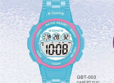 Waterproof Round Sporty Self Calibrating Digital Wrist Watches For Women