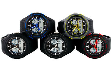 Lady Round Multifunction Analog Digital Wrist Watch With Hourly Chime