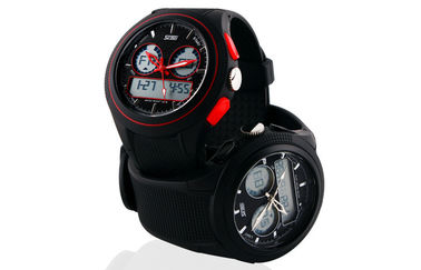 Lady Round Multifunction Analog Digital Wrist Watch With Hourly Chime